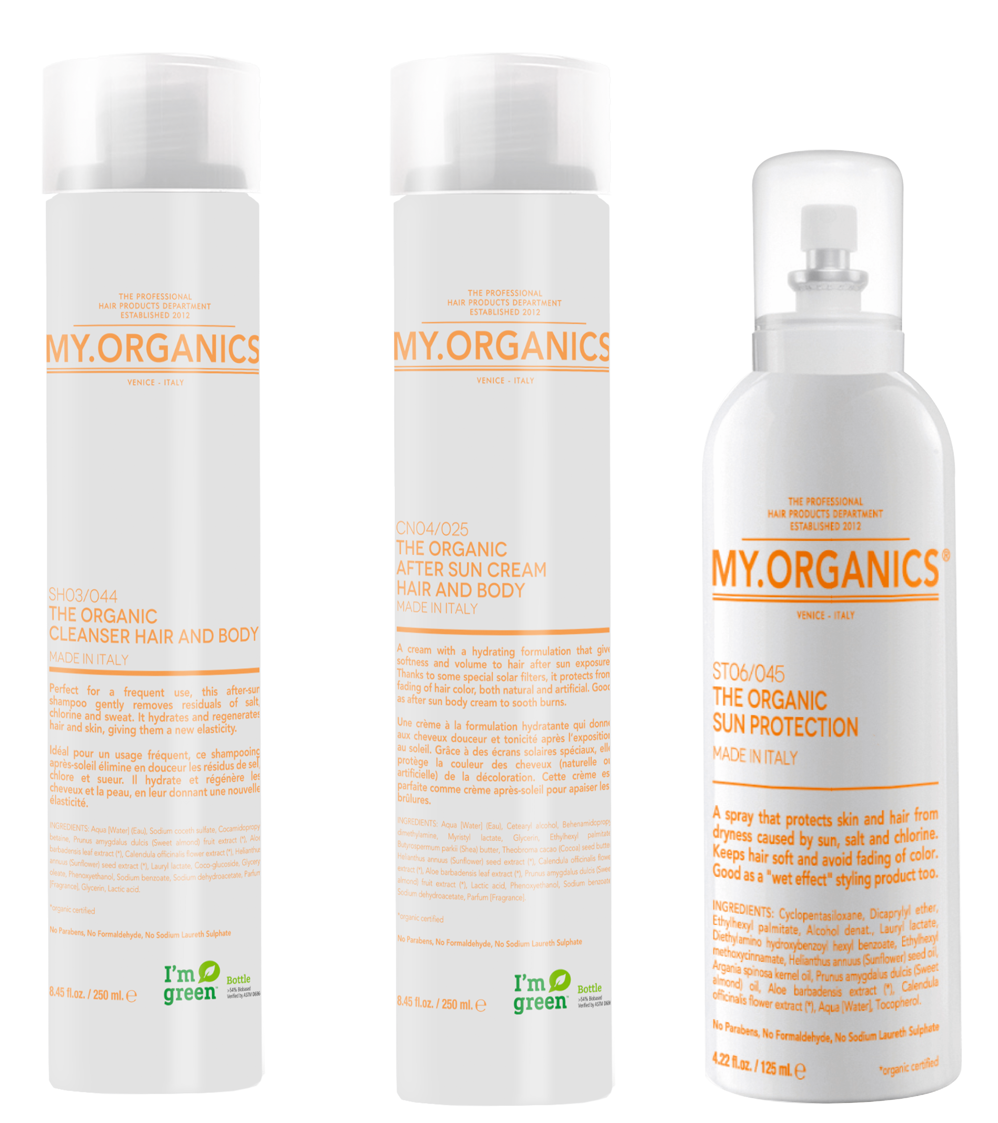 ЛИНИЯ ДЛЯ ЗАЩИТЫ ОТ СОЛНЦА - MY.TAN LINE: My.Organics